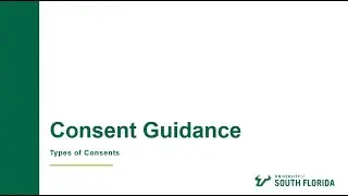 Type of Consent Guidance Video