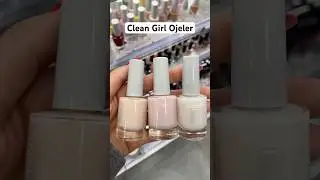 Temiz g&ouml;r&uuml;n&uuml;ml&uuml; Clean Girl ojeler #nails #nailart #tırnakbakımı #oje #tırnakuzatma
