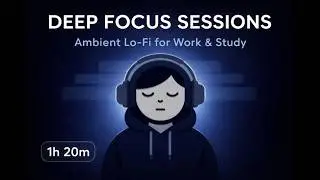Deep Focus Sessions | 1h 20m Ambient Lo-Fi for Work & Study