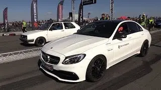 Mercedes-AMG C63s TTE760 vs 610HP Volkswagen Golf 2