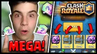 MEGA CHEST OPENING & &Uacute;TOKY | CLASH ROYALE CZ/SK | OGY