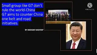 Build Back Better World ( B3 World initiative), Small group like G7 can't rule the world-china