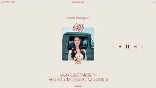lana del rey - god bless america - and all the beautiful women in it (slowed + reverb)
