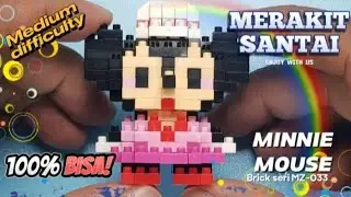 Merakit santai lego bricks Minnie Mouse Seri MZ-033