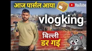 Aaj kya aya he parsal .billi dar gai dekho 😃