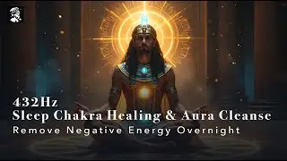 432Hz Sleep Chakra Healing & Aura Cleanse | Remove Negative Energy Overnight