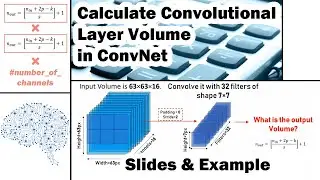 Calculate Convolutional Layer Volume in ConvNet
