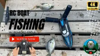 Radio Control (#RC) boat #fishing [Eagle Lake Brim]