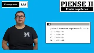 GUÍA PIENSE 2| ¿Cuál es la factorización del polinomio x2 – 2x – 15 ?