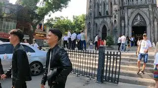 [ 4K ] Hanoi St. Joseph's Cathedral - It's glad to walk here | Calm Walk