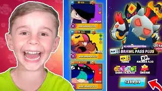 KARDEŞİMİN HESABINI İNCELEDİM⭐(BRAWL PASS PLUS ALDIM)