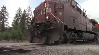 Canadian Pacific Coal (CP 8??) East at Caithness, BC!!