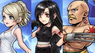 DFFOO Fell Angel! 5th Anniversary Shinryu with Lunafreya, Tifa and Yang