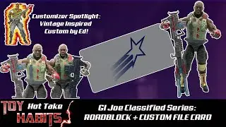 Roadblock Version 1 GI Joe Classified Series Review + File Card + Comparisons + Custom Figure