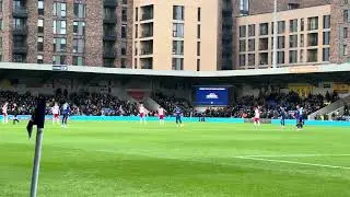 AFC Wimbledon vs Stevenage &ndash; Pre-Match Atmosphere & First Whistle | League One