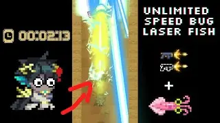laser fish unlimited speed bug in soul knight.. (tava tão rapido que bati nas paredes)
