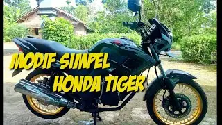 Modif  honda tiger revo simpel ,cuma ganti velg sudah ganteng slur.
