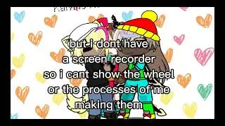 Random wheel charecters 💞/poly/bl/read description