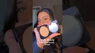 HUDA BEAUTY Easy Bake Pressed Powder #makeup #hudabeauty #easybake #pressedpowder #browngirlmakeup
