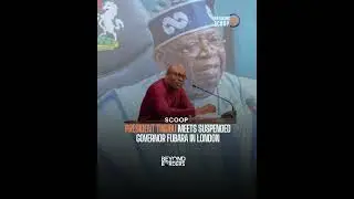 PRES. TINUBU MEETS WITH SUSPENDED GOV. FUBARA