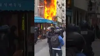 Fire breaks out in Paris restaurant amid nearby 