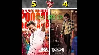 Jana Nayagan Vs The Rajasahab Movie Compression Parabhas Vijay Thalapathy #prabhas #vijaythalapathy 