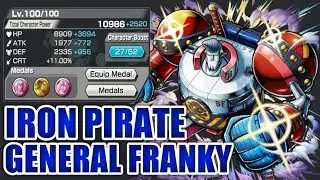 IRON PIRATE GENERAL FRANKY GAMEPLAY | ONE PIECE BOUNTY RUSH | OPBR