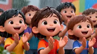 Rain, Rain Tap Tap Song ☔🌧️| Rainy Roof Rap | Pitter-Patter Party |Tap-Tap Rain Dance 4K