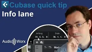 Cubase quick tip - Info lane