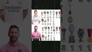 Messi vs Toni Kroos Trophies |  Messi is the G.o.a.t  |Titles alone do not make a great player