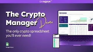 Crypto Manager: Automated Bitcoin & Crypto Portfolio Tracker Spreadsheet, ACB (Google Sheets) | DEMO