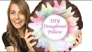 Doughnut Pillow DIY PINTEREST INSPIRED | Sam Can