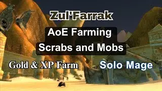ZF AoE Gold and XP Farm | Mage Solo Grinding (Scrabs + Mobs)