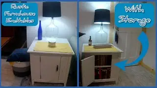 Изготовление приставных столиков в деревенском стиле с местом для хранения | DIY | Работа по дереву