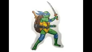 How to Draw Leo From TMNT Mutant Mayheh | FunDraw Pi