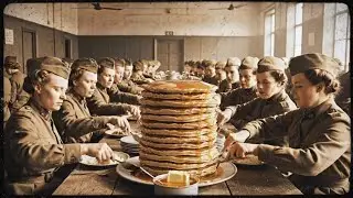 You Call This Normal&rdquo; &mdash; German Women POWs Shake Seeing Pancakes Stacked High #germanpows #powstories