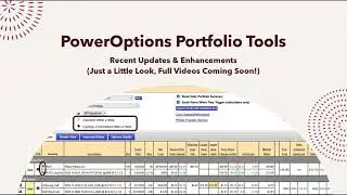 Updates & Enhancements to the PowerOptions Portfolio Tools!