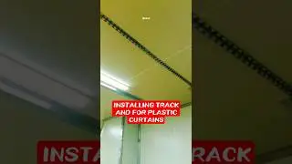 How to Install Stainless Track for Plastic Curtains | #renovation #fyp #maintenance #project #shorts