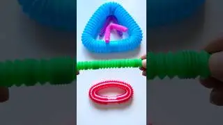ASMR Making Tiny POP TUBE DIY | Calm Relaxing Toy Sounds #asmrvideos #relaxing #creative #diy
