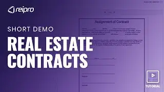 How To Create & Use REIPro's Real Estate Contracts For Your Deals | REIPro&reg; Software