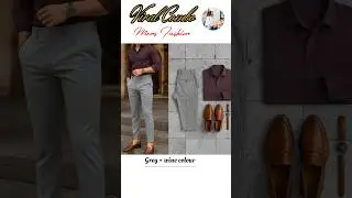 TOP 5 GREY PANT MATCHING SHIRT COLOR COMBINATION || IDEAS FOR MEN&nbsp;#GREYPANT&nbsp;|| LATEST MEN'S FASHION