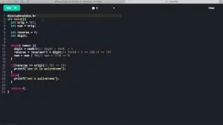 C Program to check if a number is palindrome or not