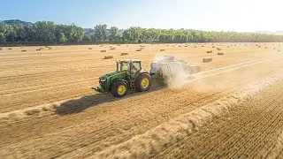 🤯100ha baling | John Deere 8270R & Krone Big Pack 1290 HDP Siver | Pressatura paglia su 100 ettari