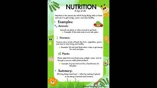 Nutrition &ndash; A Sign of Life | How Living Things Get Energy from Food | Science for young learners
