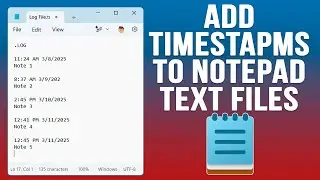 How to Automatically Timestamp Notepad File Changes (Create a Digital Log)