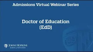 Doctor of Education (EdD) Virtual Information Session
