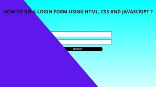 How to do a login form with HTML, CSS and Javascript (easy method)!