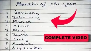 Months of the Year | January to December for Kids | Learn Months Name in English