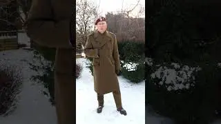 Płaszcz zimowy wyjściowy, sukno, oficer 6DPD, PRL lata 80/90, piękna robota krawiecka