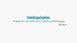 K&oslash;nsorganer: Erektil dysfunktion